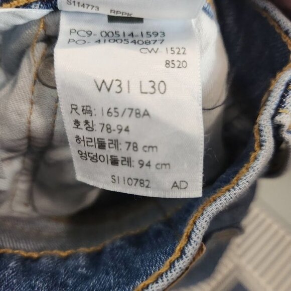 Levi's‎ Men's 514 Classic Straight leg Jeans in Indigo - Size 31x30 - Picture 8 of 9